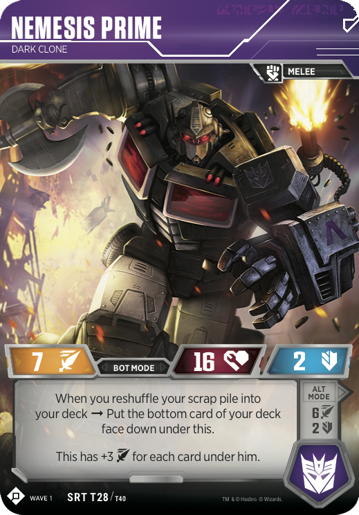 Transformers News: Transformers Trading Card Game Matrix of Leadership, Jetfire, Dinobot Sludge & Nemesis Prime Reveal