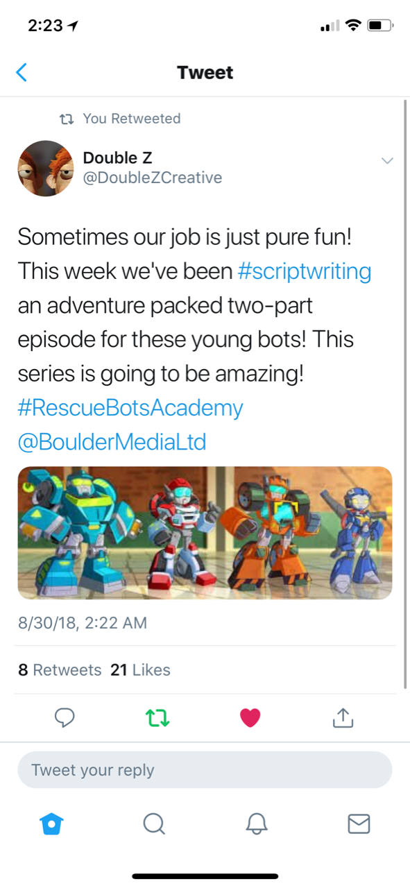 Transformers News: Script Writing Team Double Z writing scripts for Rescue Bots Academy