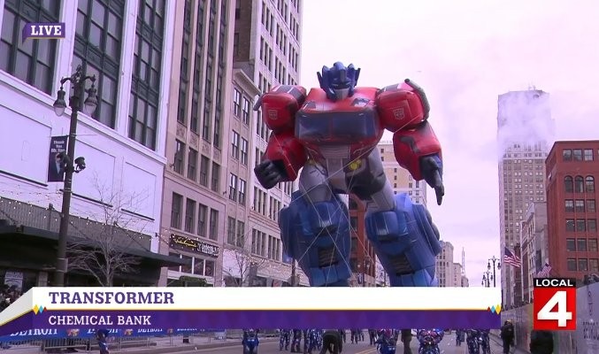 Transformers News: Transformers Included in the Detroit Thanksgiving Day Parade via Giant Optimus Prime Balloon