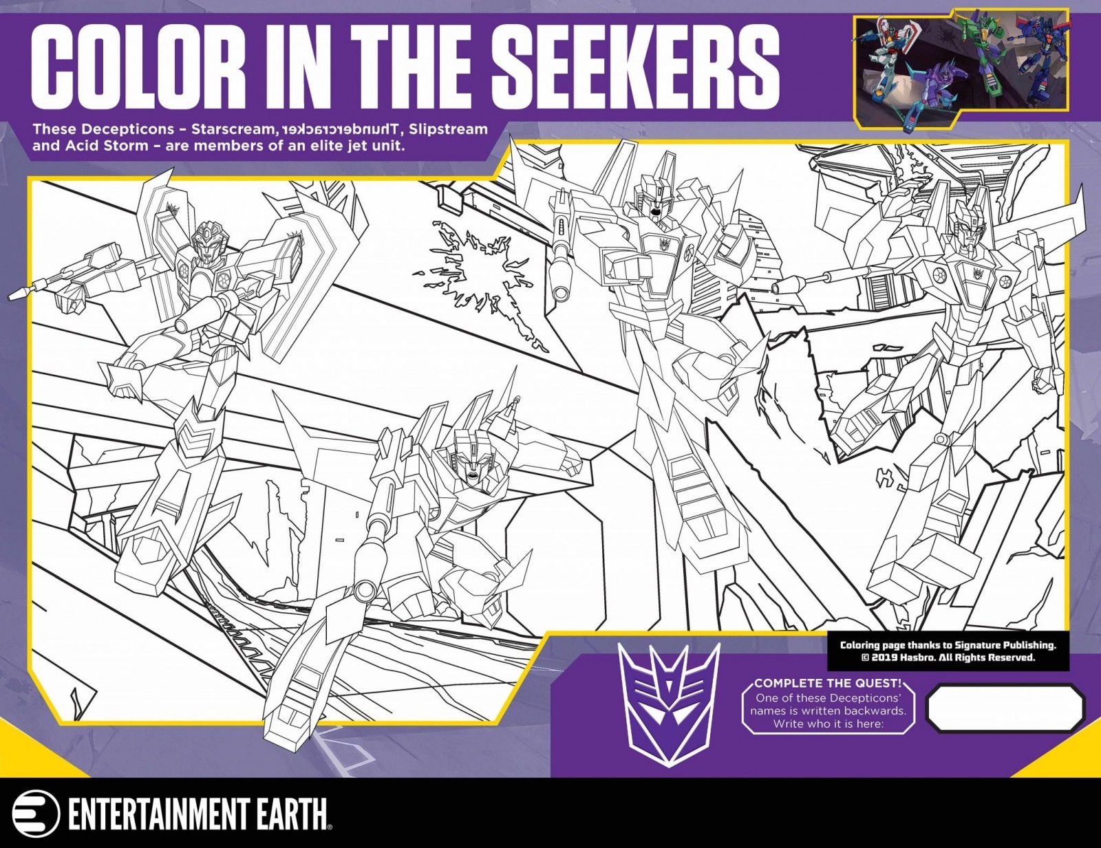 transformers robots in disguise decepticons coloring pages