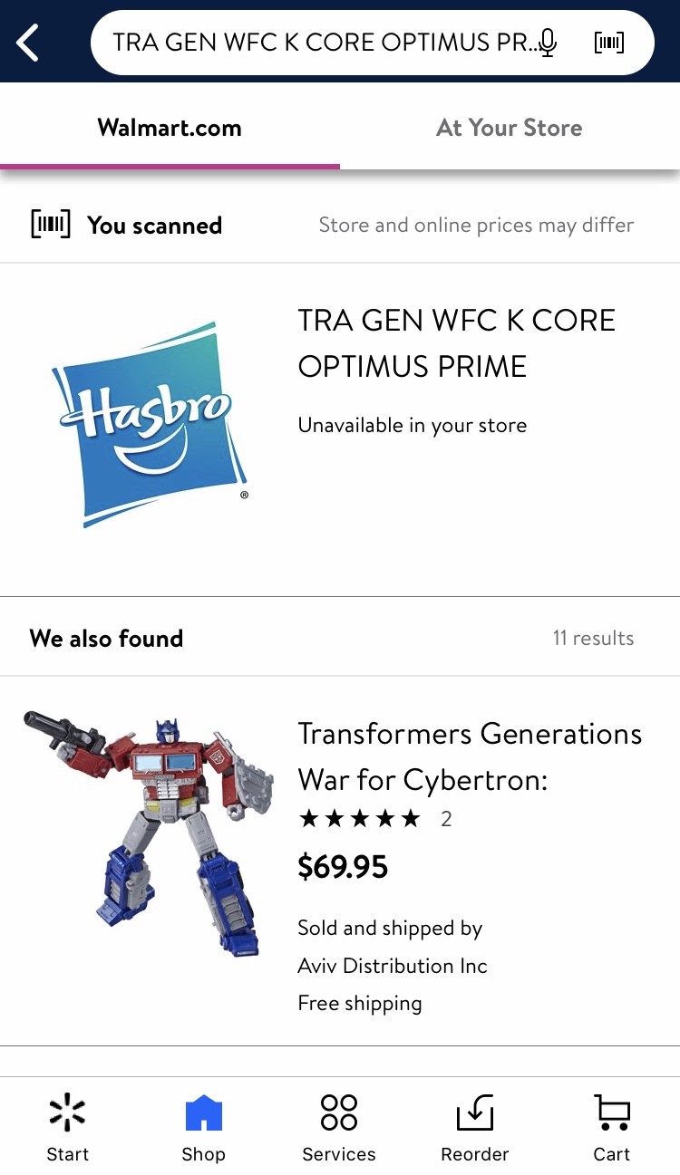 Transformers News: Transformers War for Cybertron Kingdom Figures Listed on Walmart