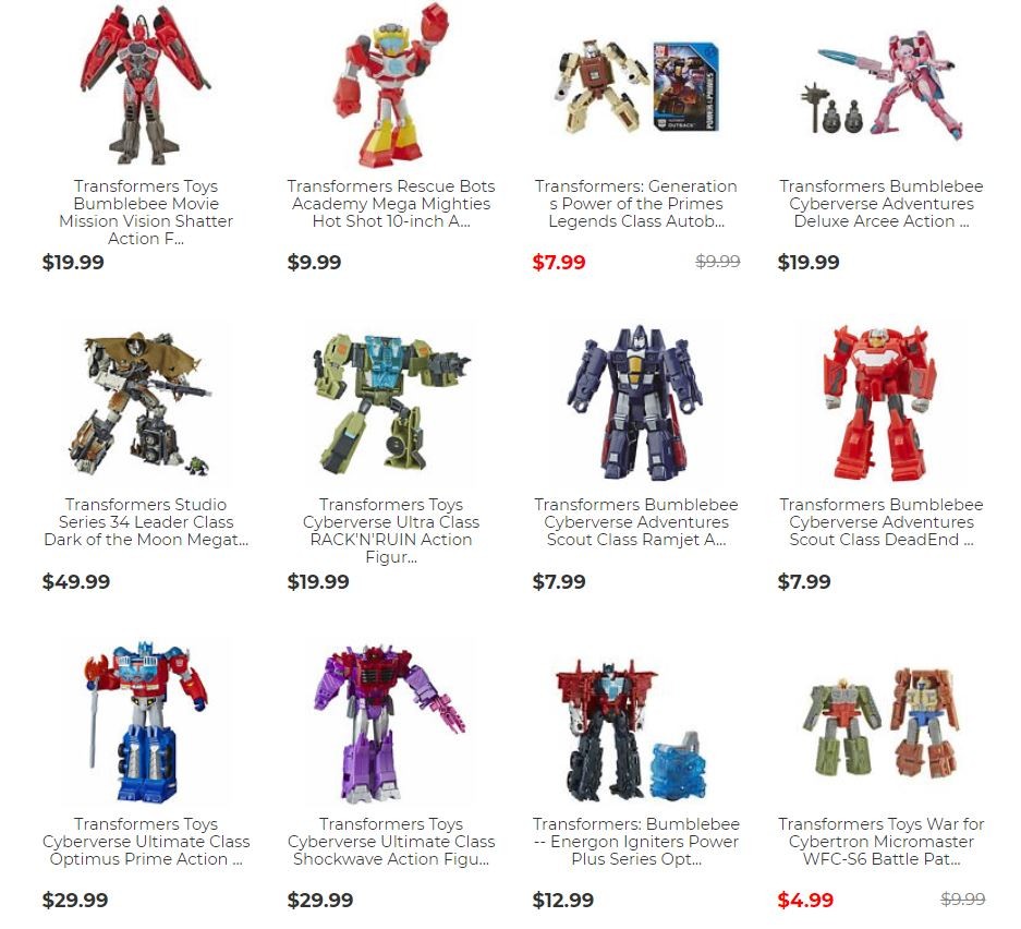 Transformers News: Steal of a Deal: Save 25% at the Hasbro Toy Shop eBay Store
