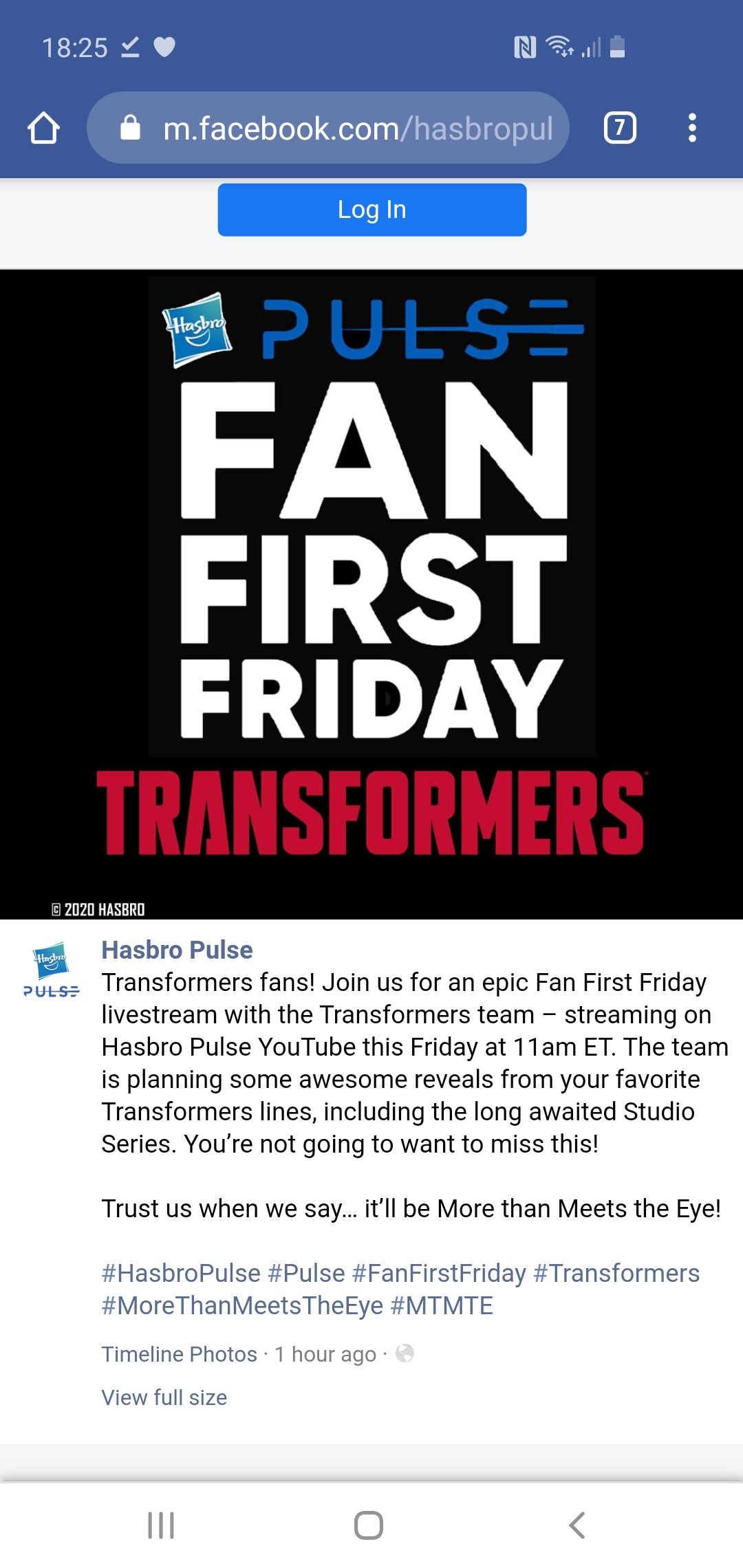 Transformers News: New Transformers Fans First Friday Event This Friday