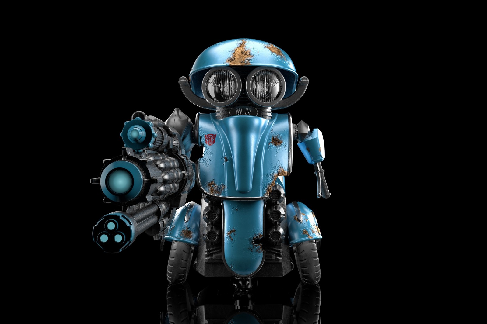 transformers little blue robot