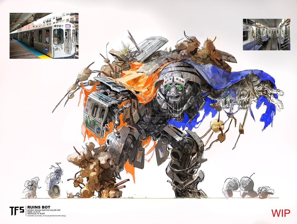 Transformers News: The Last Knight Concept Art for Canopy and Daytrader Revealed