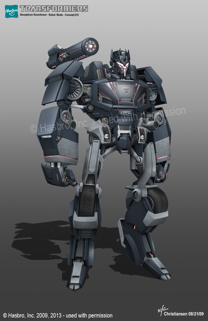 Soundwave from transformers with the transformers: prime design