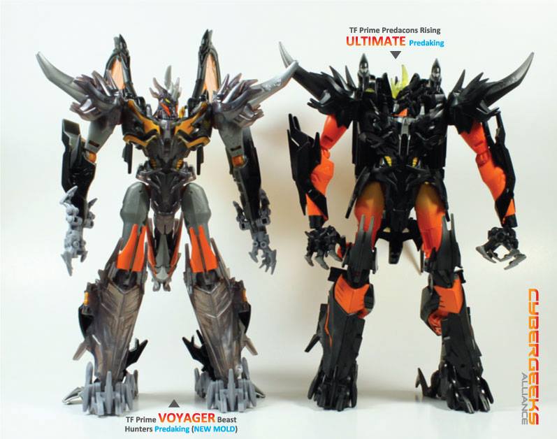 Transformers Prime Beast Hunters Voyager Class Predaking Figure  Hasbro new 