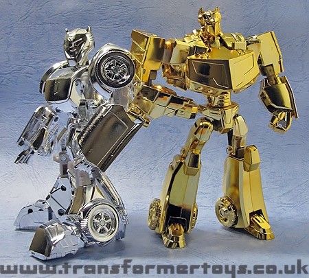 Toy Images of Lucky Draw Transformers Animated Silver Bumblebee