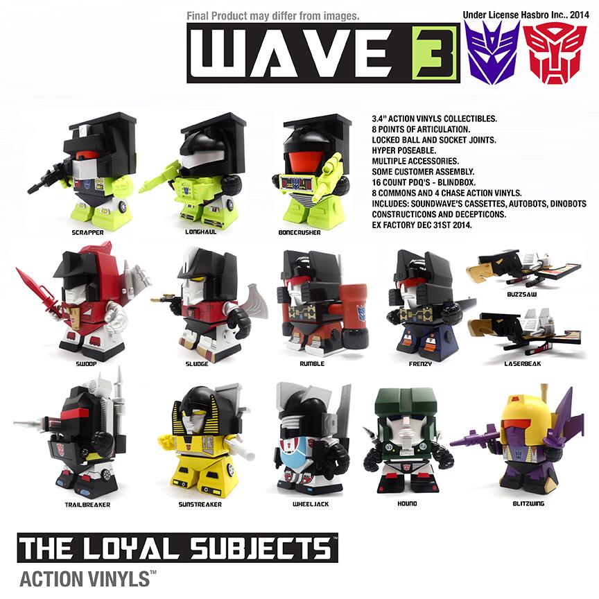 The Loyal Subjects Vinyls Transformers Wave 3 Action Figure 