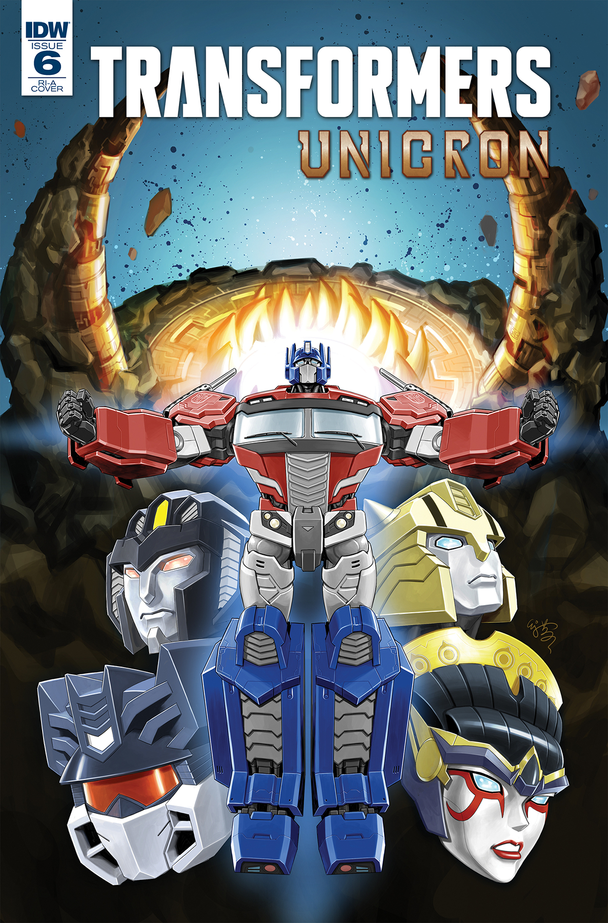 EJ Su Cover for IDW Transformers: Unicron #6 Revealed
