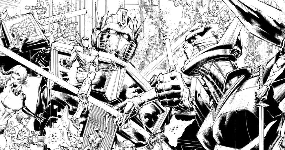 Tryptich Cover Art for IDW Hasbro Universe's First Strike by Whilce ...