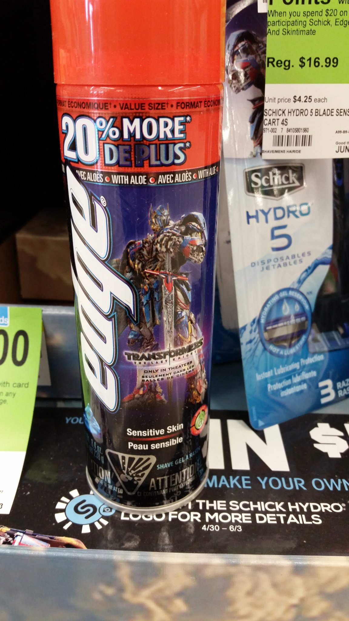 transformers shaving kit