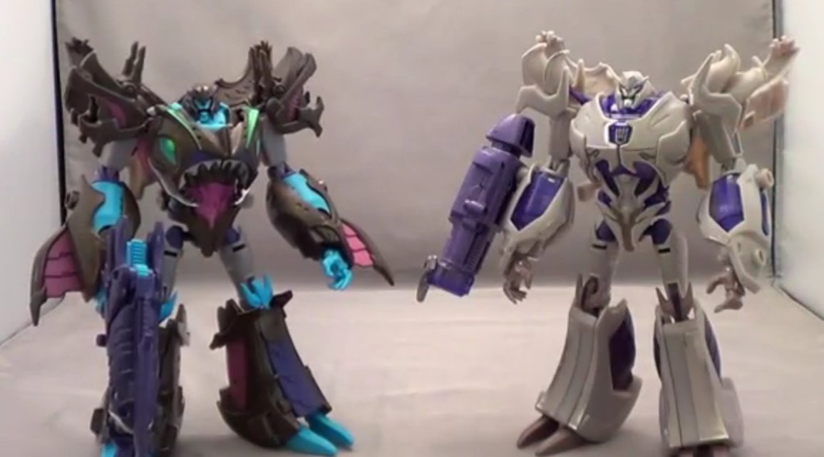 Transformers Prime Beast Hunters Sharkticon Megatron Video Review