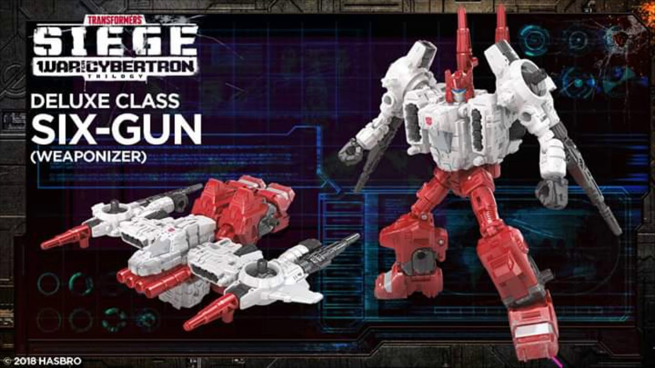 Hasbro Transformers Siege Deluxe Sixgun Complete 