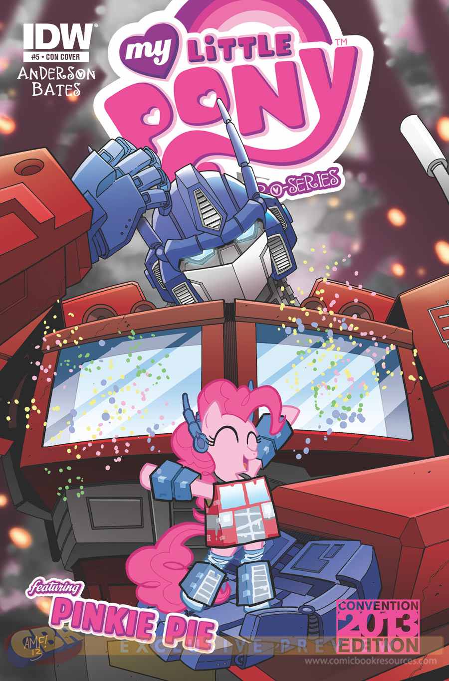 VERY RARE! IDW MY LITTLE PONY MICRO-SERIES #5 PINKIE PIE CON COVER NM 
