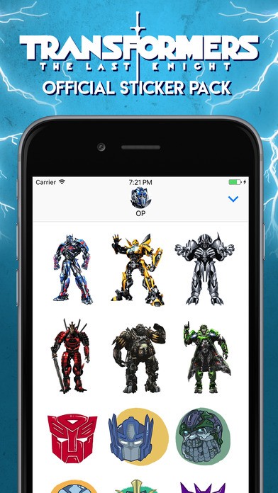 Transformers News: Transformers: The Last Knight Sticker Pack Available on iTunes