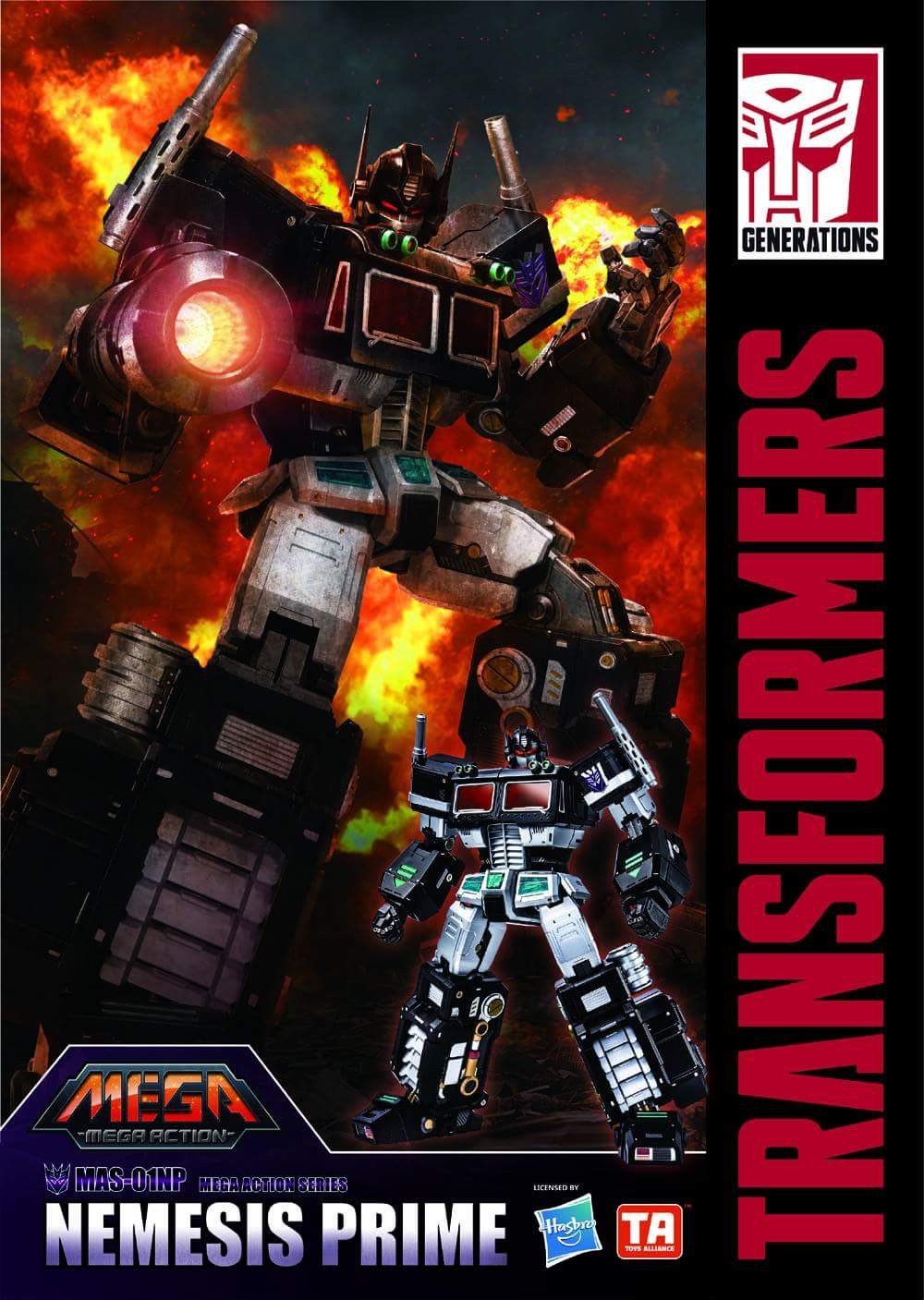 Transformers News: Toys Alliance Mega Action Nemesis Prime Revealed