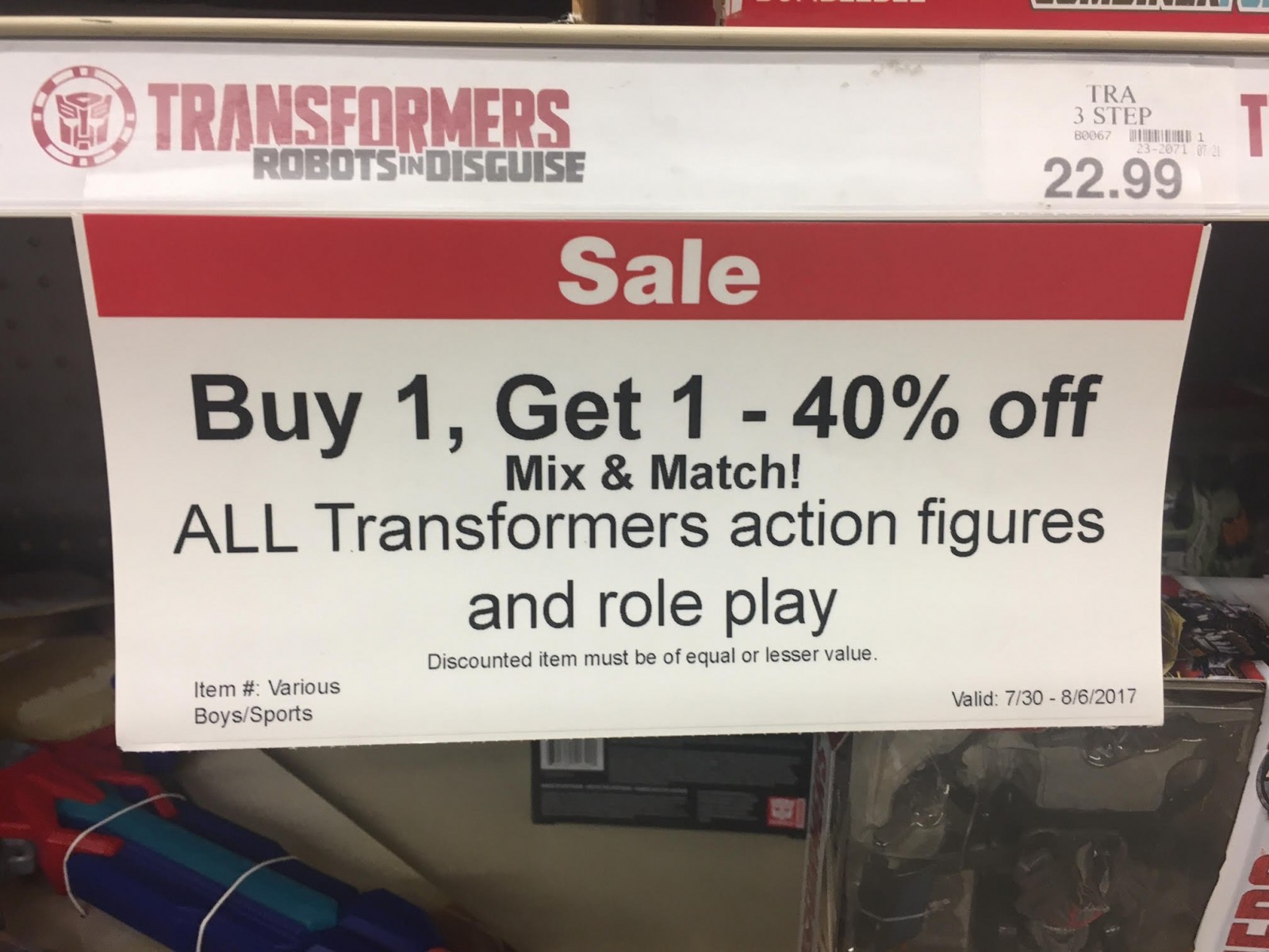Transformers News: ToysRus BOGO 40% Off In Store And Online For Transformers Toys