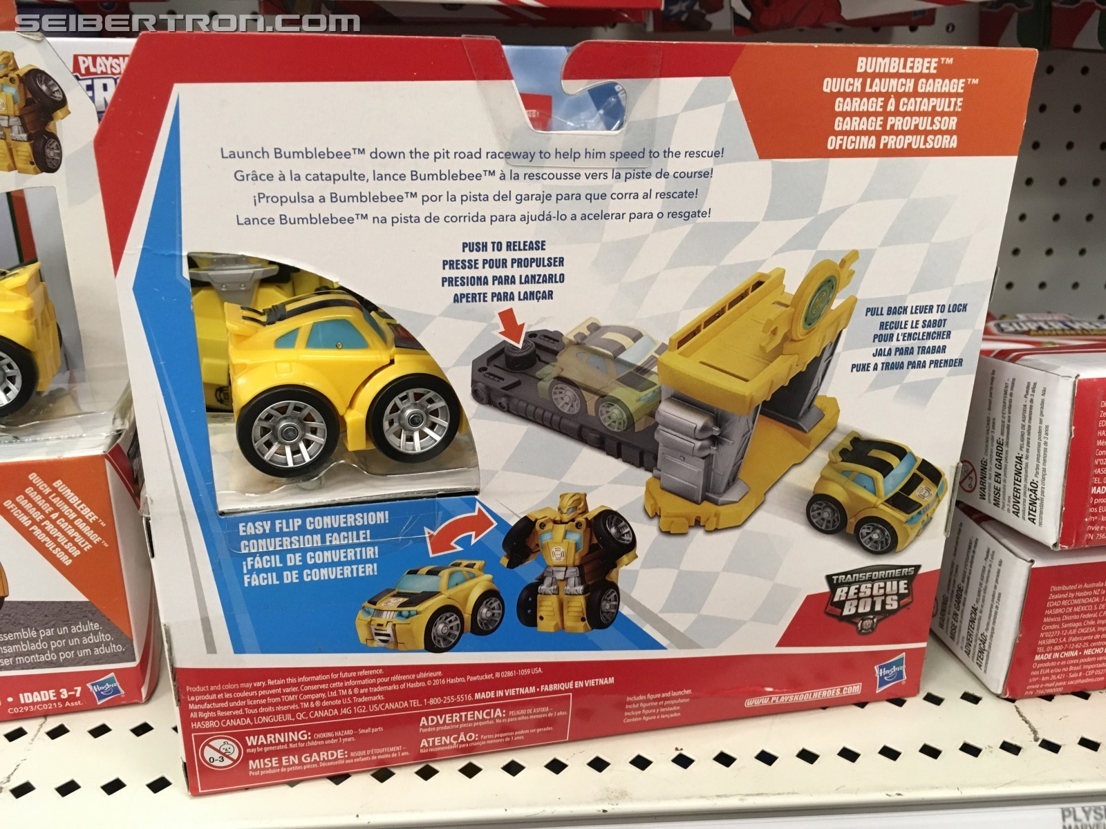 Transformers News: Transformers: Rescue Bots Flip Racer Bumblebee Quick Launch Garage Sighted at US Retail