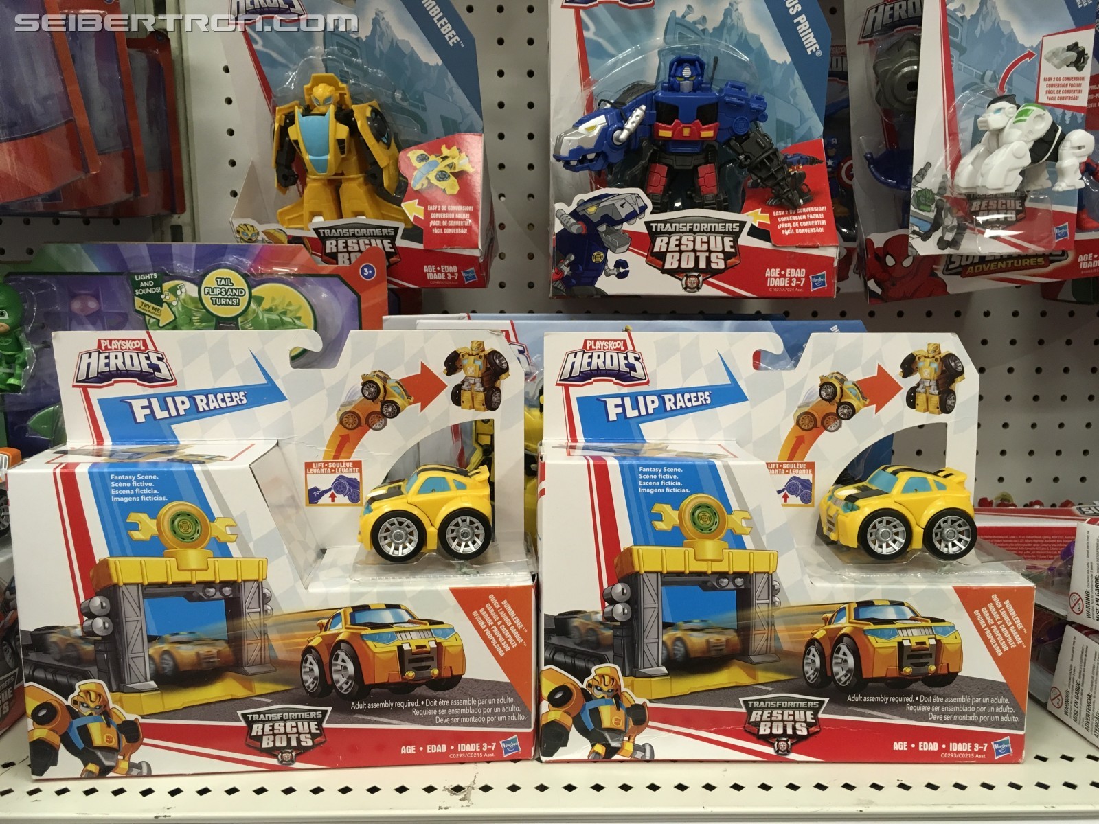 Transformers News: Transformers: Rescue Bots Flip Racer Bumblebee Quick Launch Garage Sighted at US Retail