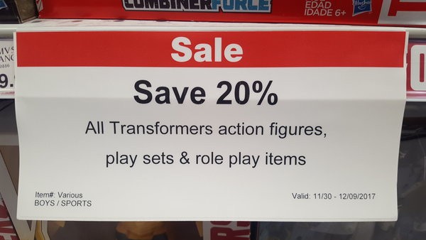 Transformers News: Steal of a Deal: Toys R Us 20% off Transformers in store sale