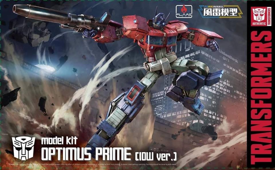 Transformers News: IDW Optimus Prime Furai Model box art previewed ahead of release