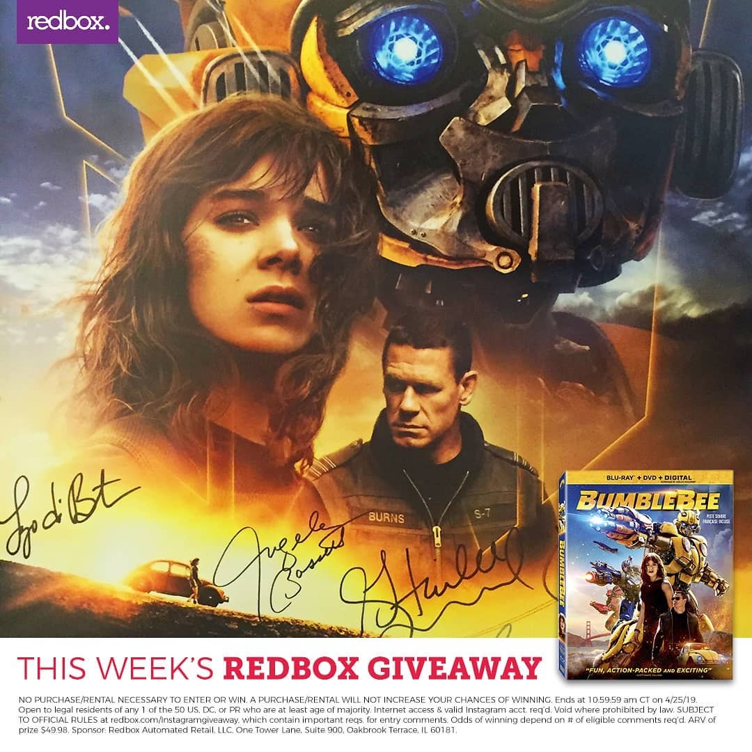 Transformers News: Win the Bumblebee Movie on Blu-ray and a Signed Poster from Redbox