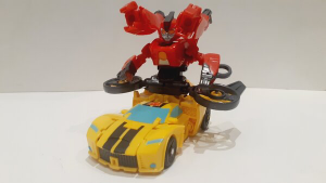 Transformers News: Video Reviews for Transformers Earthspark Warrior Twitch and Bumblebee + Combiner Gimmick