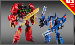 Transformers News: Official Images: Takara Tomy Fire Blast Grimlock and Thundercracker