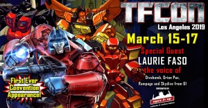 Transformers News: Transformers voice actor Laurie Faso joins the G1 Reunion at TFcon Los Angeles 2019