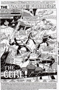 Transformers News: Original Don Perlin Marvel Transformers Art For Sale