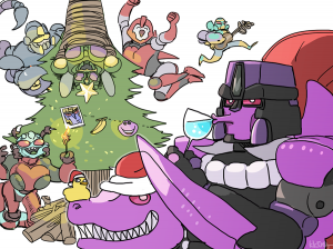 Merry Christmas from David Kaye, Garry Chalk, and half the Beast Wars cast!