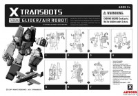 Transformers News: X Transbots TB01 Glider / Air Robot Instructions