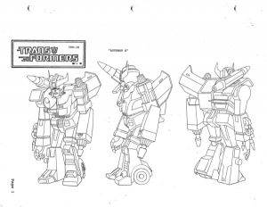 Transformers News: Over 700 G1 cartoon model sheets now online