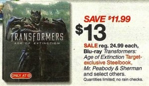 Transformers News: New Target Exclusive Steelbook Age of Extinction
