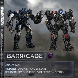 Transformers News: Transformers 5: The Last Knight Barricade robot mode revealed!