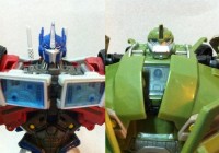 Transformers News: Transformers Prime First Edition Voyager Optimus Prime and Bulkhead Images
