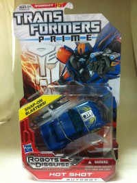 Transformers News: Transformers Prime "Robots in Disguise" Deluxe Hot Shot, Knock Out, & Vehicon In-Package and Bios