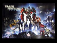 Transformers News: Limited Edition Cast Autographed Transformers Prime Poster Charity Auction