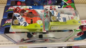 Transformers News: Robots In Disguise One Step Ratchet and Bisk sighted at US retail