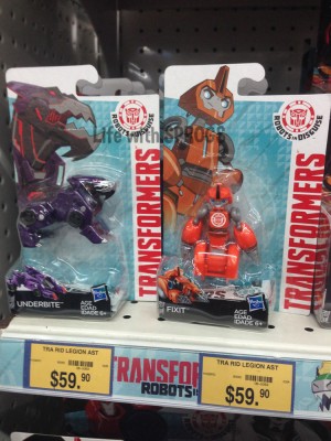 Transformers News: Robots in Disguise legion class Fixit and Underbite found at Hong Kong retail