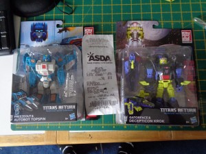 Transformers News: Transformers Titans Return Deluxe Krok and Topspin found in the UK