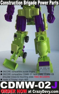 Transformers News: New CrazyDevy CDMW-02K & CDMW-02J for Encore Devastator