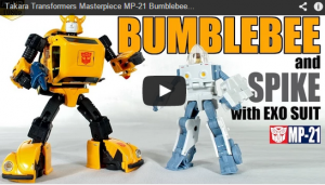 Masterpiece MP-21 Bumblebee / Spike With Exo-Suit Video Review