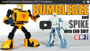 Transformers News: Masterpiece MP-21 Bumblebee / Spike With Exo-Suit Video Review