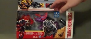 Transformers News: Wal*Mart Exclusives Age of Extinction Decepticon Stinger & Dinobot Slug Video Review