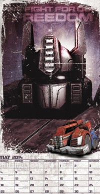 Transformers News: Day Dream's Transformers: Fall of Cybertron 2014 Wall Calendar Preview