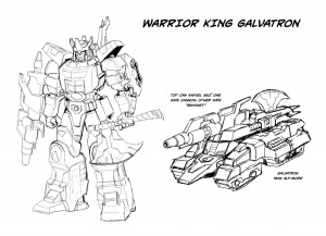 Transformers News: IDW Galvatron Warrior King Designs by Casey Coller