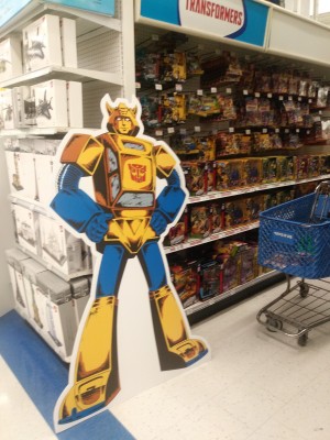 Transformers News: Marvel G1 Bumblebee Standee at Toysrus Canada