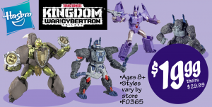 Ollie's has the Transformers Kingdom Voyagers on sale for $19.99